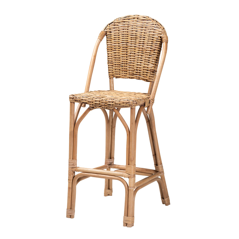 Neola Bar Stool - Modern Bohemian Natural Rattan Design for Stylish Decor and Comfortable Seating