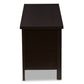 Sloane Modern TV Stand in Wenge Brown Finish with Storage and Cable Management Solutions