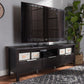 Elaine TV Stand - Modern Wenge Brown Entertainment Center with Storage Solutions for Your Living Room