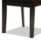 Ani Modern Contemporary 7-Piece Dining Set in Dark Brown Finished Wood