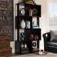 Riva Bookshelf Modern Dark Brown Geometric Wood Design for Stylish Home Storage and Display