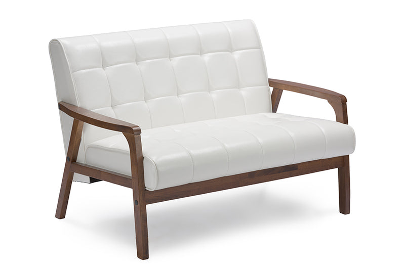 Mid-Century Masterpieces Loveseat White