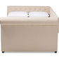 Mabelle Daybed - Modern and Contemporary Beige Fabric Upholstered