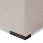 Taylor Queen Size Gas Lift Platform Bed in Modern Light Beige Fabric