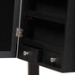 Ryoko Jewelry Armoire Modern and Contemporary Black Finished Wood with Mirror