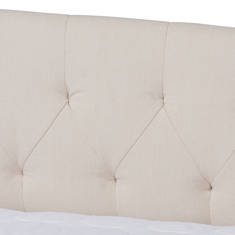 Delora Daybed - Modern and Contemporary Beige Fabric Upholstered