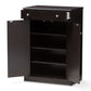 Dariell Shoe Cabinet in Modern Wenge Brown Finish for Stylish Storage Solutions