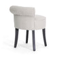 Millani Modern Lounge Stool in Beige Linen - Stylish Comfortable Seating for Contemporary Spaces