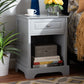 Chase End Table Modern Transitional Black Finished 1-Drawer Wood