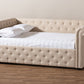 Mabelle Daybed - Modern and Contemporary Beige Fabric Upholstered