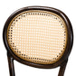 Thalia Outdoor Bar Stool - Mid-Century Modern Dark Brown Metal and Synthetic Rattan for Stylish Patio Seating