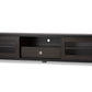 Beasley TV Cabinet 70-Inch Dark Brown with 2 Sliding Doors and Drawer