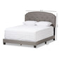 Lexi Queen Size Bed - Modern Light Grey Fabric Upholstered Design for Stylish Bedrooms