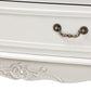 Gabrielle 3-Drawer Wood Storage Cabinet in French Country Style with White Finish for Elegant Home Organization