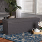 Haide Ottoman Modern and Contemporary Beige Fabric Upholstered Storage