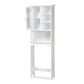 Campbell Bathroom Storage Cabinet Modern White Finished Wood Over the Toilet Organizer for Space-Saving Solutions