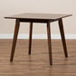 Pernille Modern Transitional Square Wood Dining Table with Walnut Finish for a Stylish Dining Room