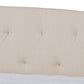 Delora Daybed - Modern and Contemporary Beige Fabric Upholstered with Roll-Out Trundle Bed