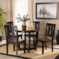 Elodia Dining Set Modern Contemporary Transitional Dark Brown Finished Wood 5-Piece