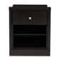 Danette Nightstand Modern Contemporary Wenge Brown Finished 1-Drawer Bedside Table with Storage