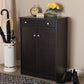 Dariell Shoe Cabinet in Modern Wenge Brown Finish for Stylish Storage Solutions