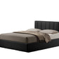 Templemore Black Leather Contemporary Bed