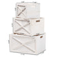 Parra Storage Crate Set Modern Farmhouse Whitewashed Wood 3-Piece Organizer Bins for Home Décor and Storage Solutions