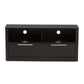 Carlingford TV Stand Modern Contemporary Espresso Brown Wood with 2 Drawers for Living Room Storage and Entertainment