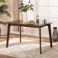 Seneca Dining Table Modern Contemporary Dark Brown Finished Wood Design for Stylish Dining Spaces