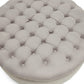 Iglehart Ottoman Beige Linen Modern Tufted