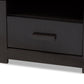 Bienna Nightstand - Modern Wenge Brown 1-Drawer Bedside Table for Bedroom Storage