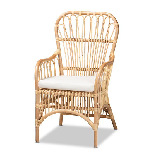 Aya Rattan Armchair - Modern Contemporary Design with Natural Finish for Stylish Living Spaces