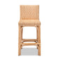 Athena Rattan Counter Stool - Modern Contemporary Design with Natural Finish for Stylish Home Decor