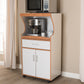 Edonia Kitchen Cabinet Modern Contemporary Design Beech Brown White Finish