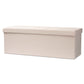 Haide Ottoman Modern and Contemporary Beige Fabric Upholstered Storage