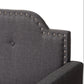 Packer Twin Size Sofa Daybed Modern Grey Fabric Upholstered Design for Versatile Living Spaces