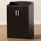 Verdell Shoe Cabinet Modern Contemporary Wenge Brown Finish for Stylish Storage Solutions