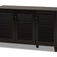 Warren Espresso Shoe Storage Cabinet with Modern Design and Ample Space for Organizing Footwear