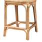 Adrena Counter Stool - Modern Bohemian Natural Brown Rattan Design for Stylish Decor and Comfortable Seating