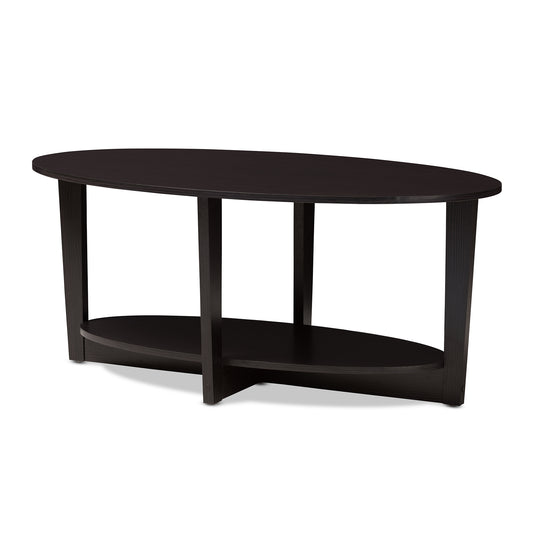 Jacintha Coffee Table - Modern Wenge Brown Finish, Stylish Living Room Furniture, Sleek Design, Functional Accent Piece