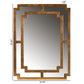 Dayana Accent Wall Mirror Modern Contemporary Design Antique Gold Finished Wood Frame