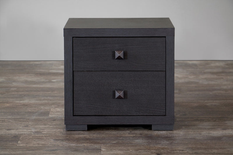 Espresso Silverstone Nightstand - Modern Bedroom Furniture with Sleek Design and Practical Storage Solutions