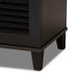 Warren Espresso Shoe Storage Cabinet with Modern Design and Ample Space for Organizing Footwear