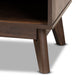 Hartman Mid-Century Modern TV Stand Walnut Brown Wood with Storage and Stylish Design