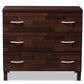 Maison Storage Chest Modern and Contemporary Oak Brown Finish Wood 3-Drawer