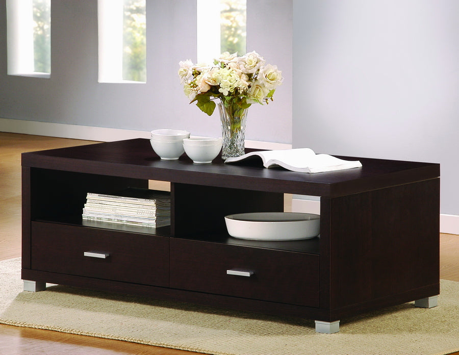 Derwent Coffee Table with Storage Drawers for Living Room, Modern Wooden Design, Stylish Home Furniture