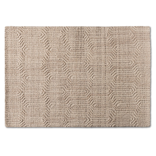 Judian Area Rug - Handwoven Ivory Wool for Modern and Contemporary Home Décor