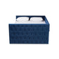 Larkin Daybed - Modern and Contemporary Navy Blue Velvet Fabric Upholstered with Trundle