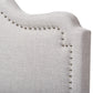 Nadeen Headboard - Modern and Contemporary Greyish Beige Fabric