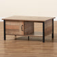 Vaughan Coffee Table - Modern Two-Tone Rustic Oak in Brown and Black Finish, Stylish Wood Design for Living Room Decor